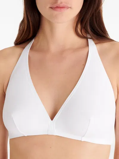 Eres Gang Triangle Bikini Top In White