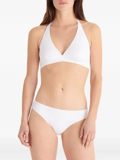 Eres Gang Triangle Bikini Top In White