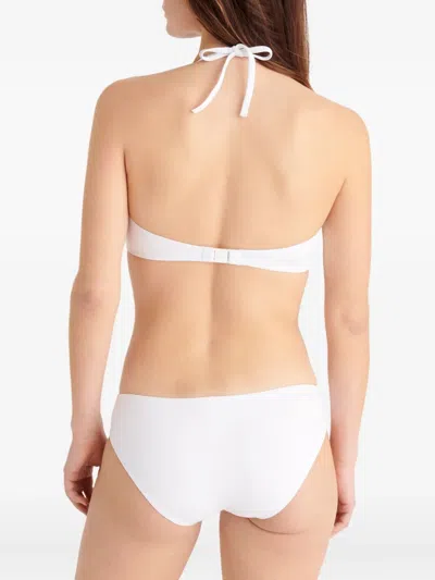 Eres Gang Triangle Bikini Top In White