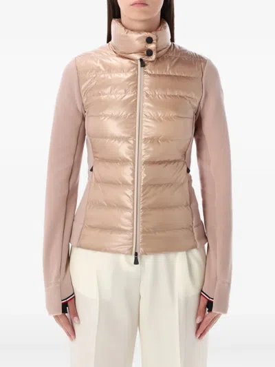 Moncler Padded Zip-fastening Jacket In Pink