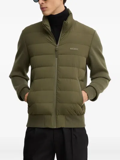 Mackage Haney-city Padded Panelled Jacket In Green