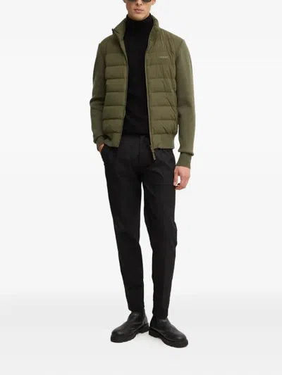 Mackage Haney-city Padded Panelled Jacket In Green