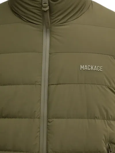 Mackage Haney-city Padded Panelled Jacket In Green