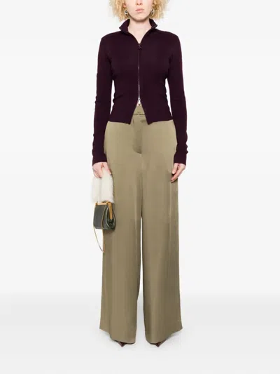 Dries Van Noten Women Penn 2070 W.w. Pants Khaki In Green