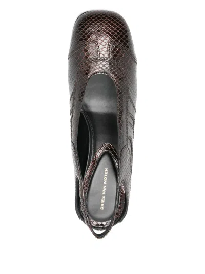 Dries Van Noten Women Ws252-62 W.l.shoe Qu.350 Dbrn In Brown