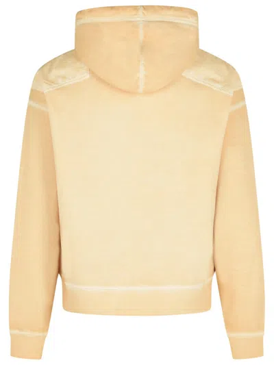 Dsquared2 Hooded Cotton Sweatshirt Long Sleeves In White