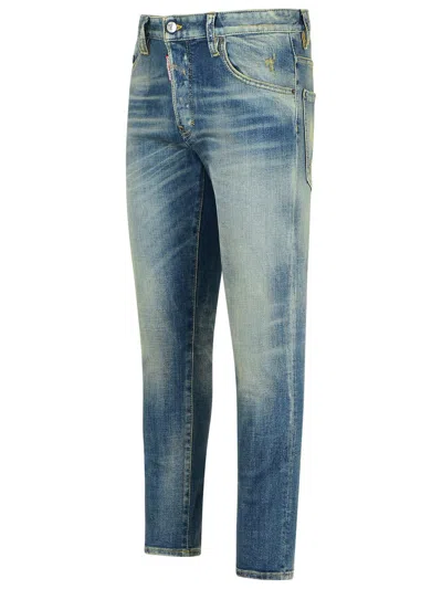 Dsquared2 'skater' Blue Denim Jeans Men In Blue
