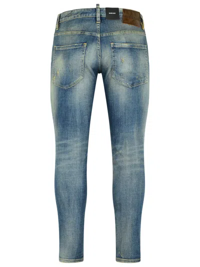 Dsquared2 'skater' Blue Denim Jeans Men In Blue