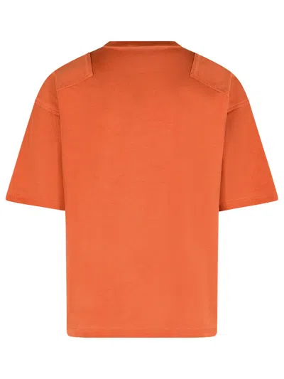 Dsquared2 Crew Neck Short Sleeve Cotton T-shirt In Orange