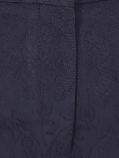 Etro Women Paisley Print Pants In Black