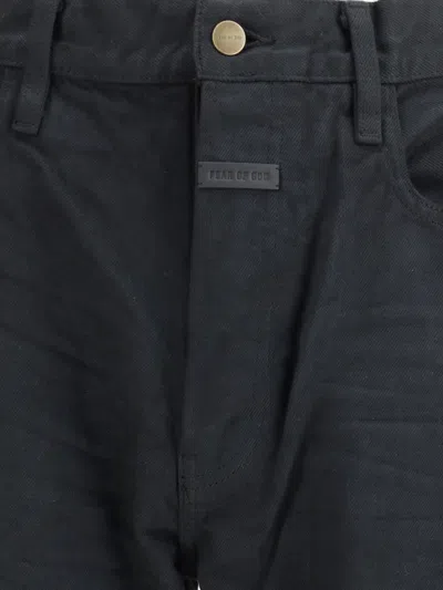 Fear Of God Black Denim  Jeans In Blue