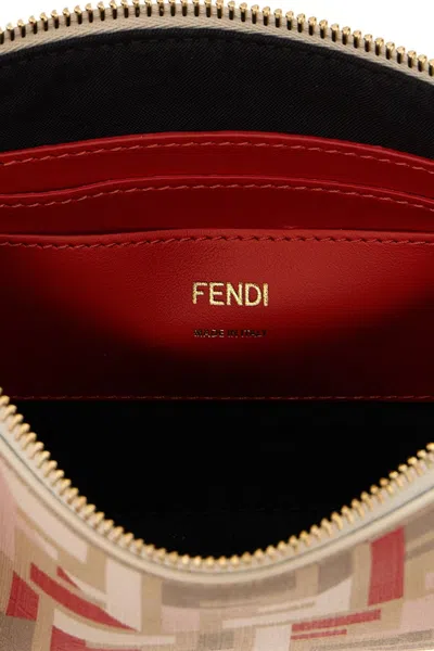 Fendi Baguette Clutch Multicolor In Neutral