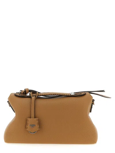 Fendi By The Way Selleria Medium Leather Shoulder Bag In Brown