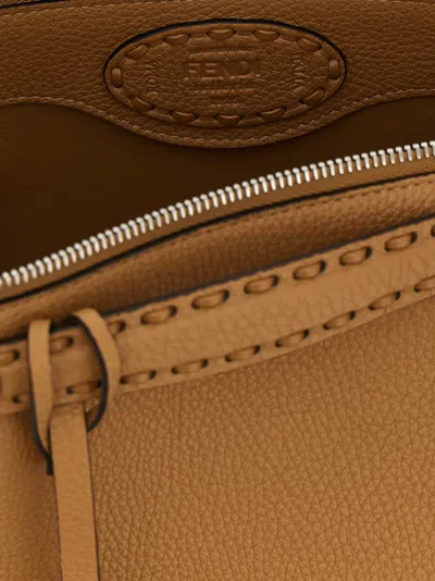 Fendi By The Way Selleria Medium Leather Shoulder Bag In Brown