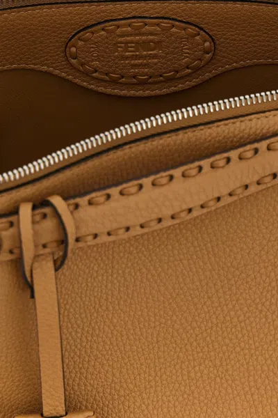 Fendi By The Way Selleria Medium Leather Shoulder Bag In Brown