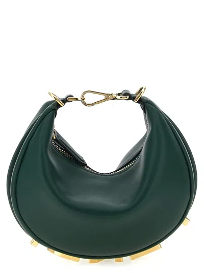 Fendi Graphy Mini Handbag In Green