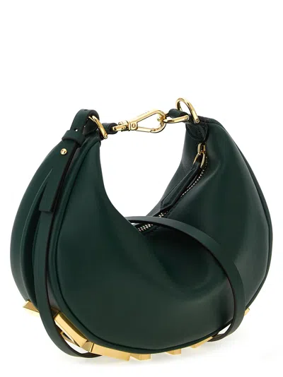 Fendi Graphy Mini Handbag In Green