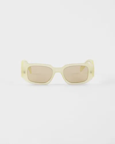 Prada Rectangular-frame Sunglasses In Neutral