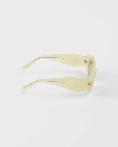 Prada Rectangular-frame Sunglasses In Neutral