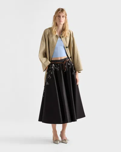 Prada Tulle Top In Blue