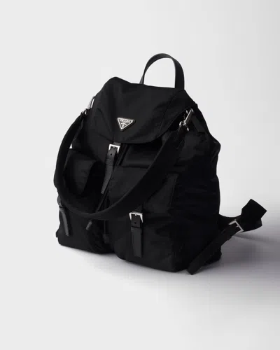Prada Front-pockets Backpack In Black