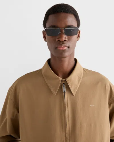 Prada Pr C53s 1bc70b Argento Sunglasses In Gray