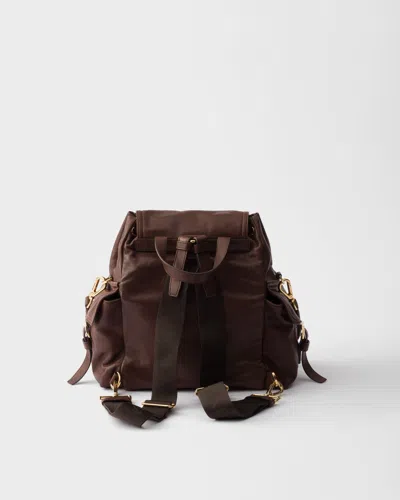 Prada Explore Medium Nappa Leather Backpack In Brown