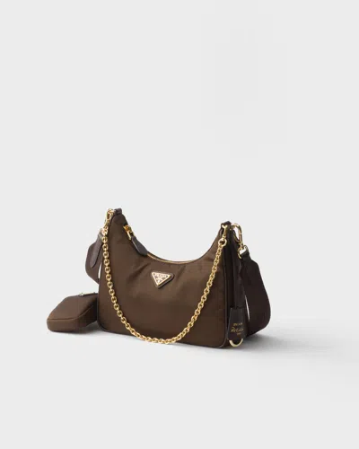 Prada Re-edition 2005 Re-nylon Bag In Brown
