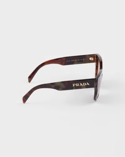 Prada Sunglasses With  Logo In Brown