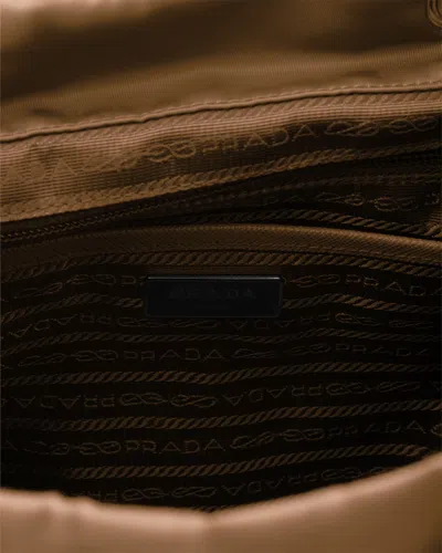 Prada Medium Re-nylon Backpack With Pouch In Brown