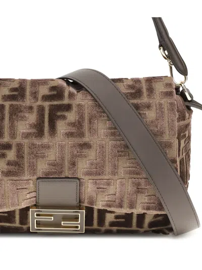 Fendi Women Medium Mamma Baguette Shoulder Bag In Brown