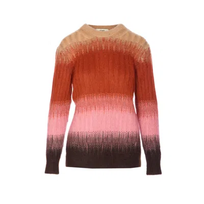Fendi Mohair And Wool Blend Sweater In Multi