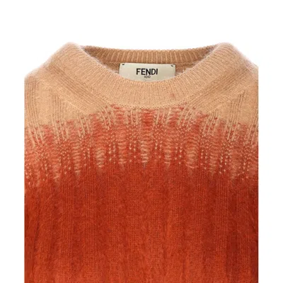 Fendi Mohair And Wool Blend Sweater In Multi