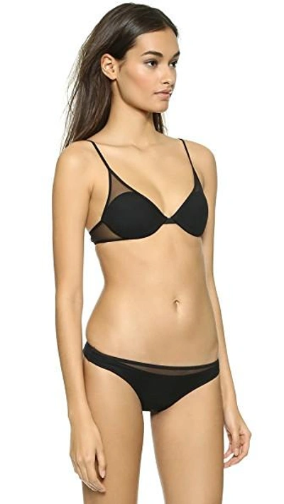 Shop La Perla Timeless Push Up Bra In Black