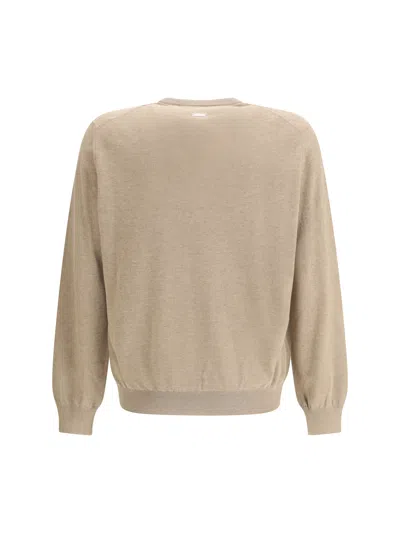 Ferragamo Men Pocket-detail Sweater In Neutral