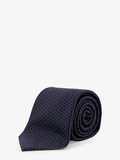 Giorgio Armani Men Silk Tie In Black