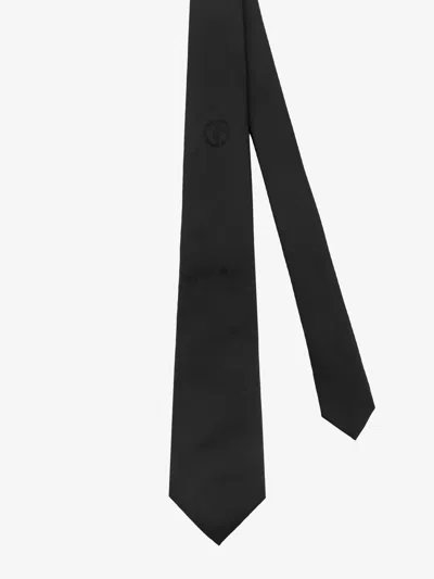 Giorgio Armani Men Silk Tie In Brown
