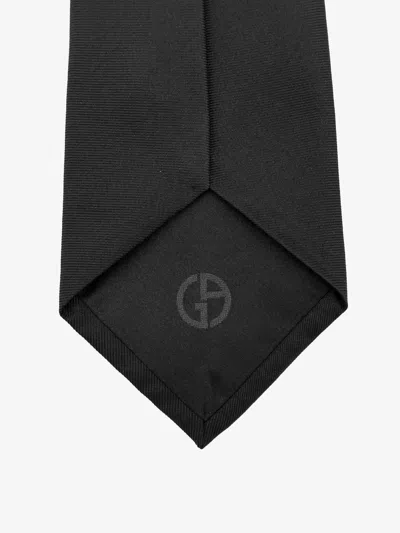Giorgio Armani Men Silk Tie In Brown