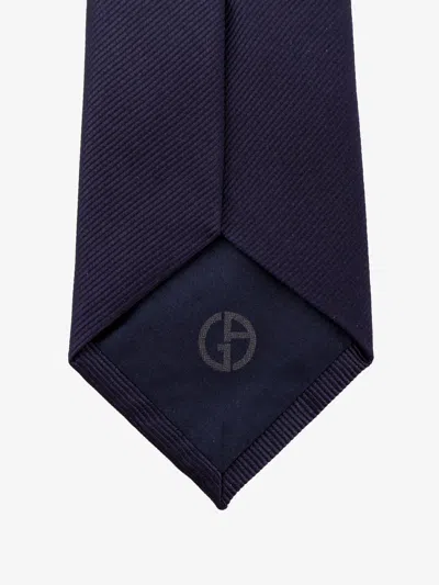 Giorgio Armani Men Silk Tie In Brown