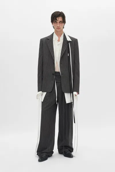 Ann Demeulemeester Aksel Straight Tailored Jacket In Multi