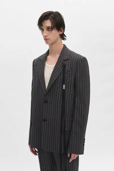 Ann Demeulemeester Aksel Straight Tailored Jacket In Multi