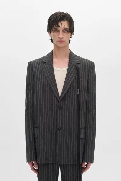 Ann Demeulemeester Aksel Straight Tailored Jacket In Multi