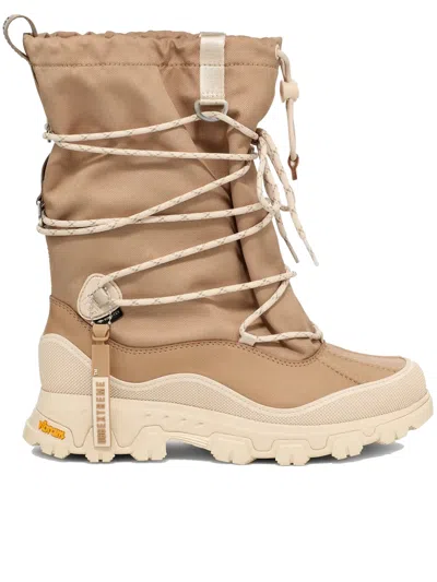 Ugg Sole Ankle Boots With Lace-up Detail In Brown