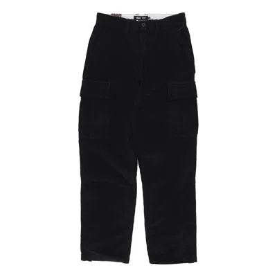 Vans Men's Service Cargo Cord Loose Tapered Pant Black In Black