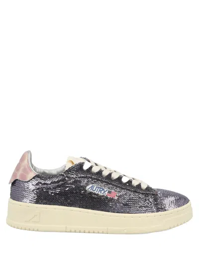 Autry "dallas Low Sparkling" Sneaker In Multi
