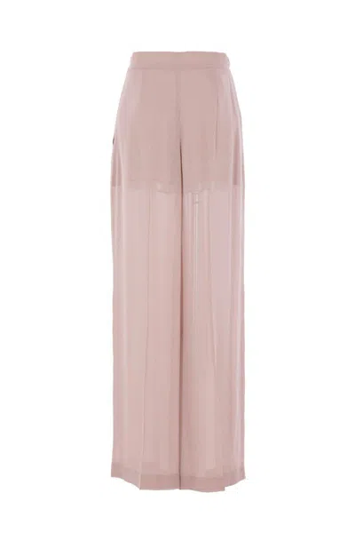 Alberta Ferretti Pleated Trousers In Pink