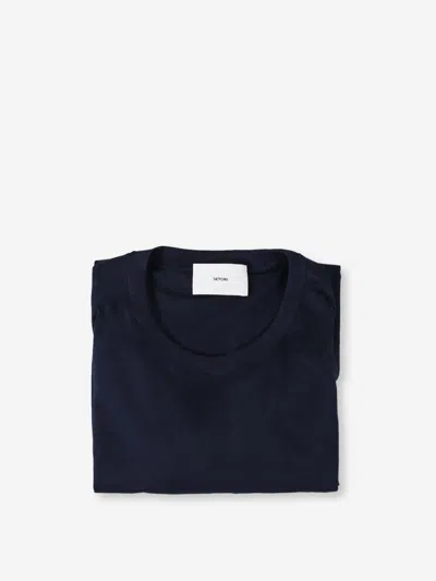 Setchu Elegant Wool Coat In Blue