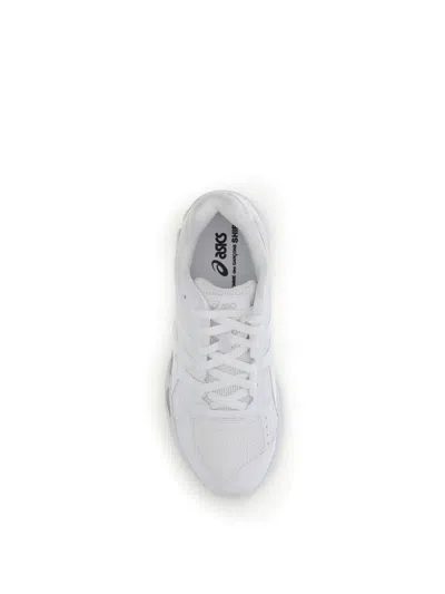 Comme Des Garçons Low-top Sneakers With Textured Overlays And Cushioned Sole In White