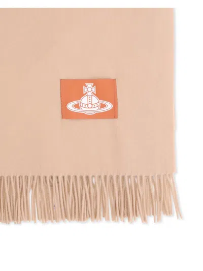 Vivienne Westwood Wool Scarf In Pink