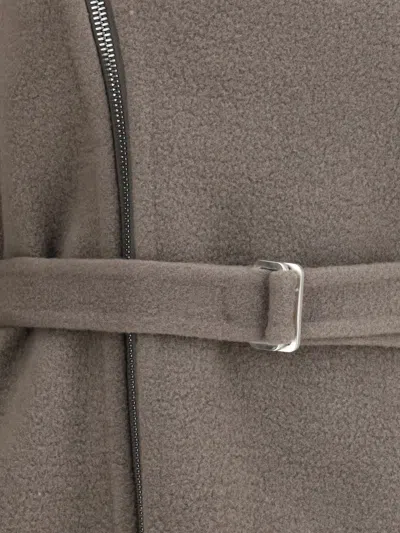 Rick Owens Scarf Flight Jacket In Gray